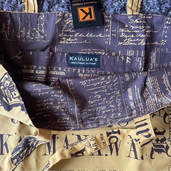 Kauluae Hawaii Niumalu Reversible Tote Bag - Picture 2 of 3